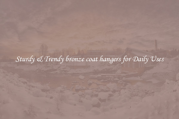 Sturdy & Trendy bronze coat hangers for Daily Uses