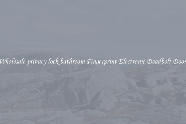 Wholesale privacy lock bathroom Fingerprint Electronic Deadbolt Door 