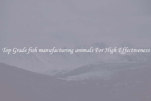 Top Grade fish manufacturing animals For High Effectiveness