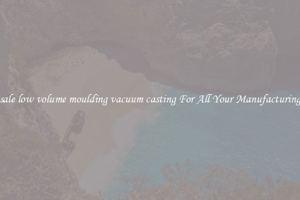 Wholesale low volume moulding vacuum casting For All Your Manufacturing Needs