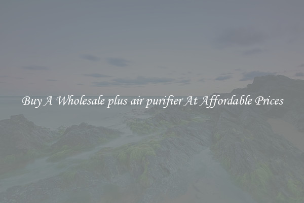 Buy A Wholesale plus air purifier At Affordable Prices