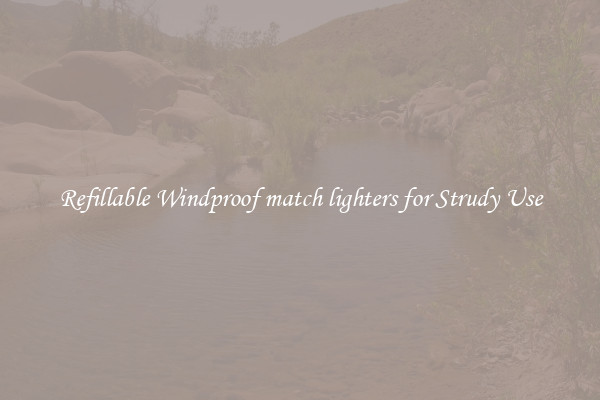 Refillable Windproof match lighters for Strudy Use