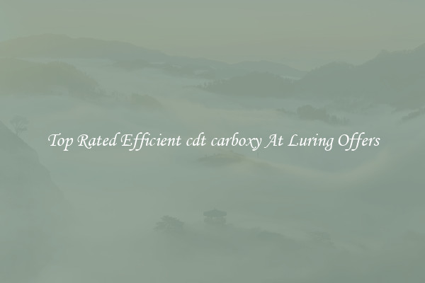 Top Rated Efficient cdt carboxy At Luring Offers