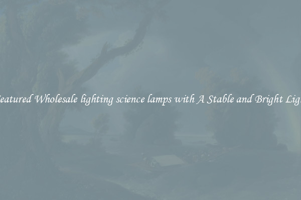 Featured Wholesale lighting science lamps with A Stable and Bright Light