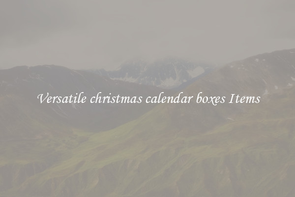 Versatile christmas calendar boxes Items