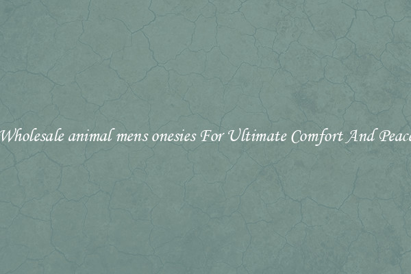 Wholesale animal mens onesies For Ultimate Comfort And Peace