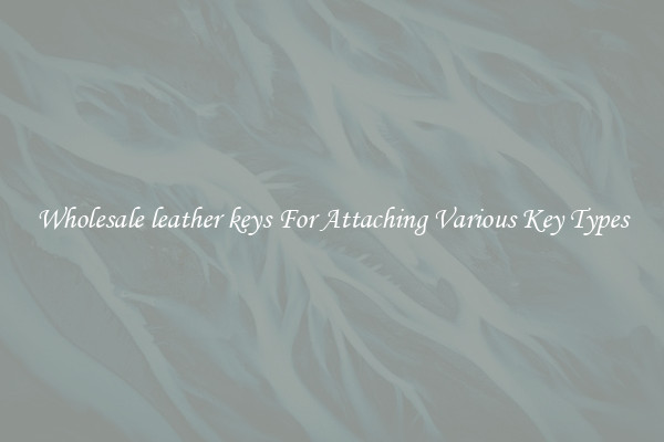Wholesale leather keys For Attaching Various Key Types